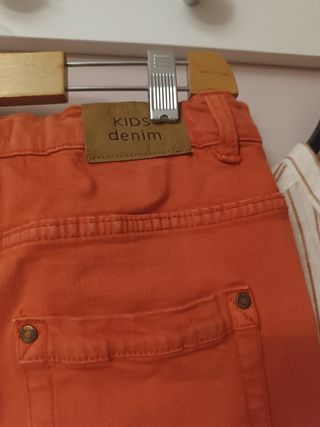 Conjunto niño rayas-color caldera camisa+pantalón