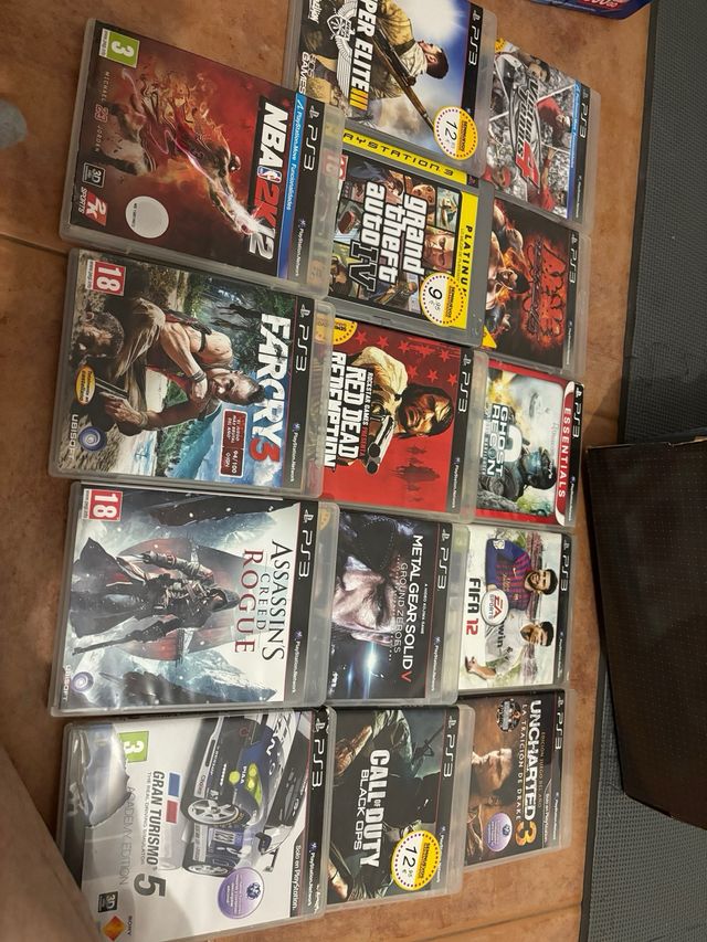 PS3 (PlayStation 3) Slim 500GB - 14 huegos