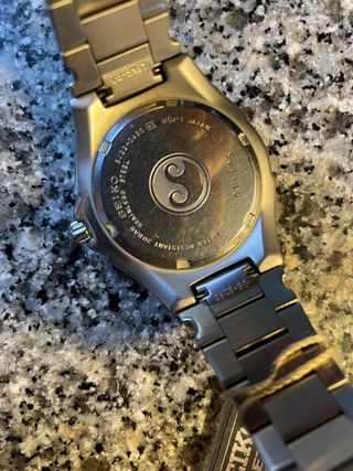 Relógio Seiko Kinetic  Auto Relay- Prata & Branco