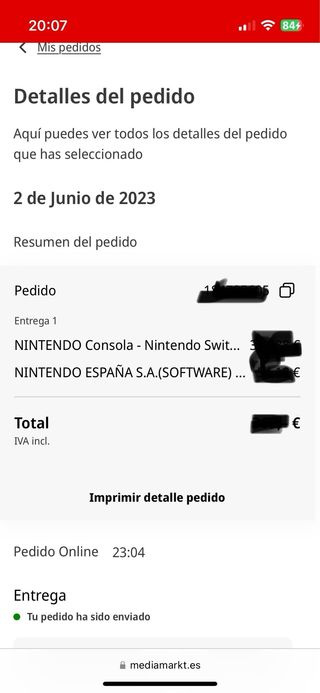 Nintendo Switch OLED - Azul/Rojo