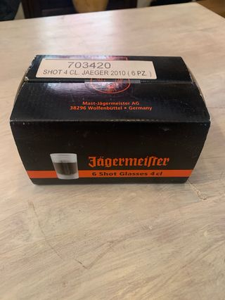 6 bicchieri Jägermeister 4 cl