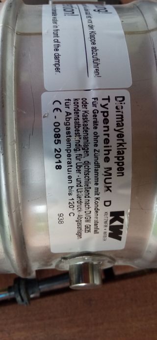 Compuerta de gases combustion