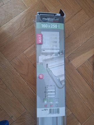 Nuevo - Estor enrollable noche y día color lino