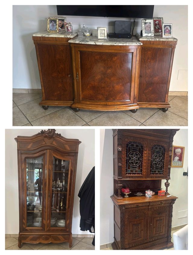 Set Mobili Anticaglie in Legno luigi XVI 