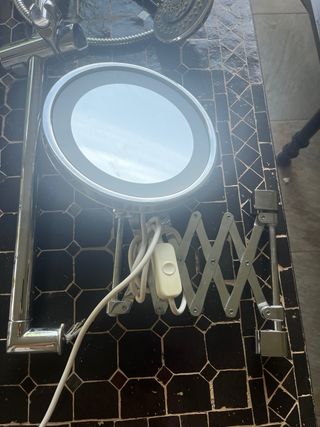 Juego baño cromado: toalleros, jabonera