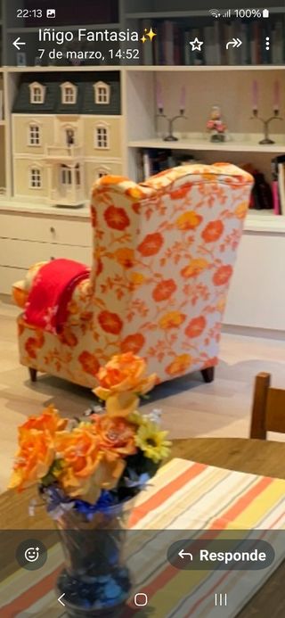 Butacas florales vintage