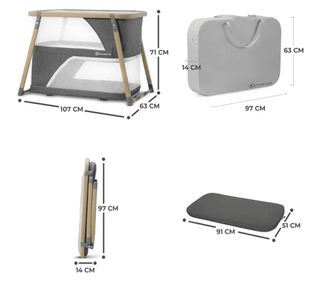 Cuna viaje Kinderkraft plegable