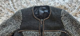Abrigo de Lana Gris Talla M. Marca Rinascimiento