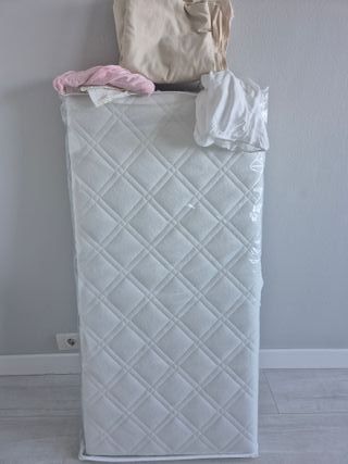 Colchon viscoelastico cuna+sabanas