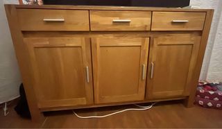 Mueble TV madera roble