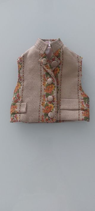 Chaleco bebé fallero beige