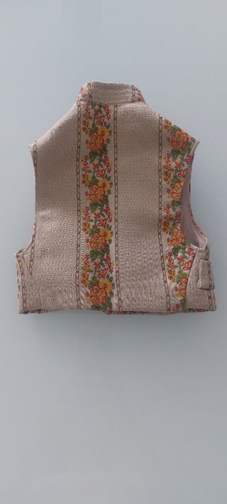Chaleco bebé fallero beige
