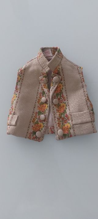 Chaleco bebé fallero beige