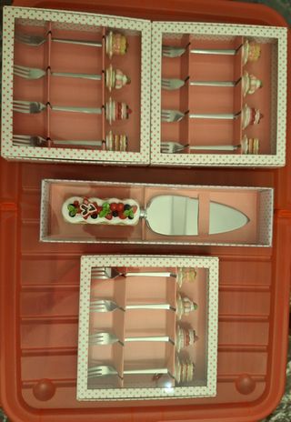 Set posate per dolce 12 forchettine e 1 paletta