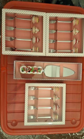 Set posate per dolce 12 forchettine e 1 paletta