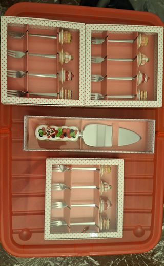 Set posate per dolce 12 forchettine e 1 paletta