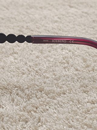 Gafas sol ICEBERG moradas ovaladas estilo vintage