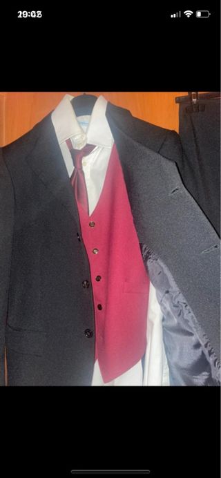 Completo divisa cameriere nero rosso tg.50