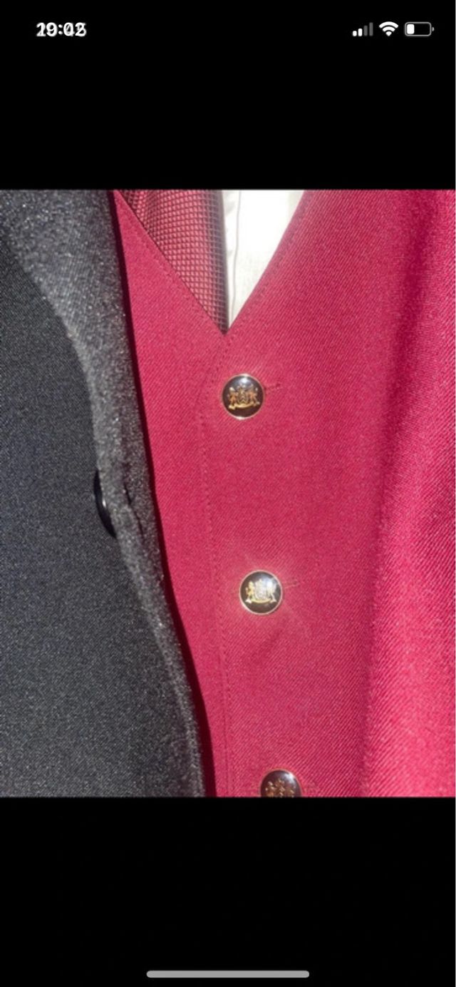 Completo divisa cameriere nero rosso tg.50