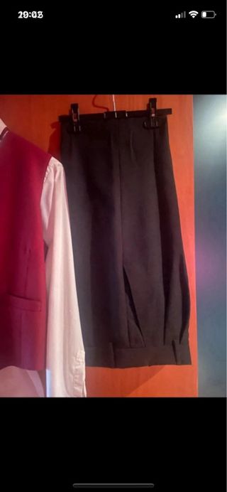 Completo divisa cameriere nero rosso tg.50