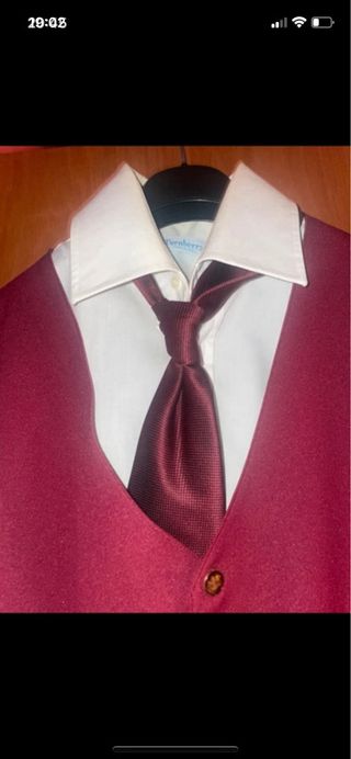 Completo divisa cameriere nero rosso tg.50