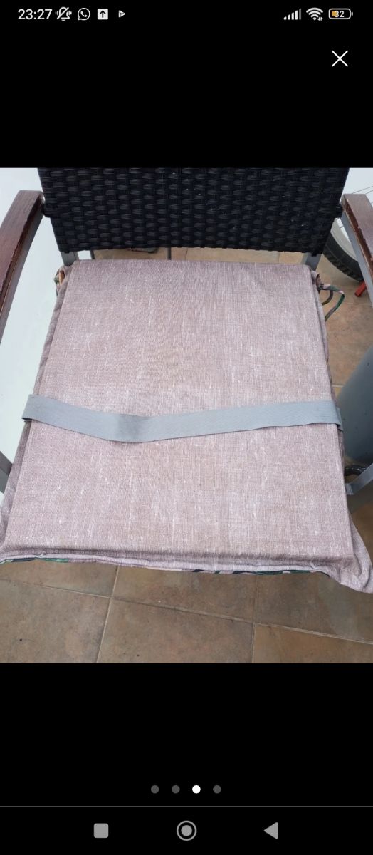 Cojín para sillón terraza jardin