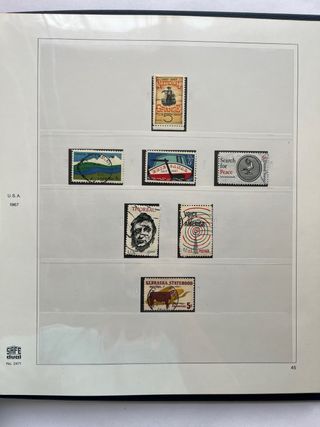 Álbum Sellos USA Años 1965/1973 Usados
