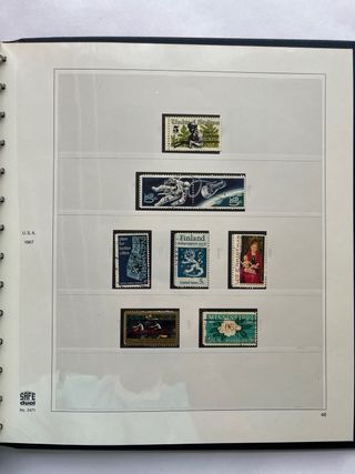 Álbum Sellos USA Años 1965/1973 Usados