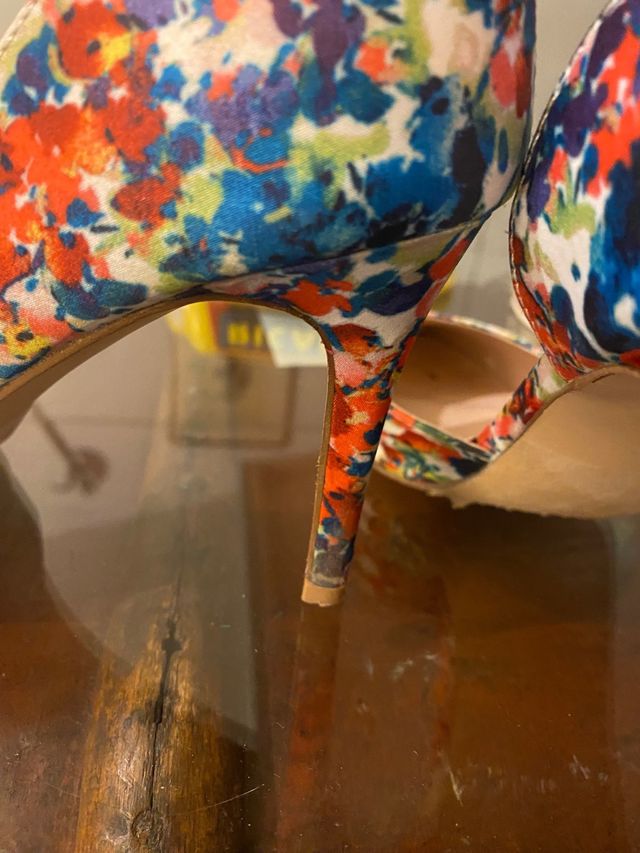 Zapatos Just Fab multicolor tacón