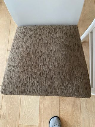 4 sillas comedor - blanco y marrón