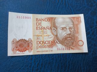 Billete 200 pesetas España 1980