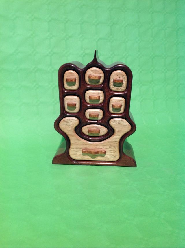 Joyero tematicos de madera artesanal 9 cajones