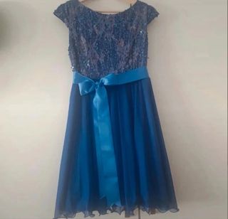 Vestido Azul Graduación Fiesta