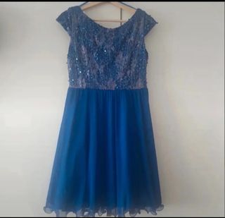Vestido Azul Graduación Fiesta