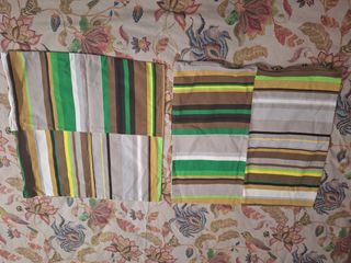 Fundas cojines IKEA - marrón, verde