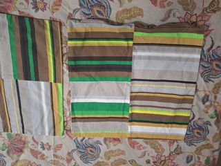 Fundas cojines IKEA - marrón, verde