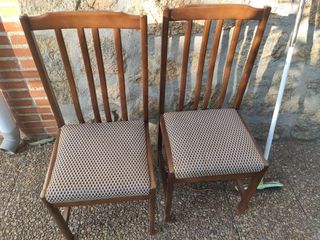 Sillas madera antiguas - 4 y 2 unidades