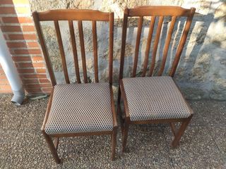 Sillas madera antiguas - 4 y 2 unidades