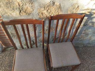 Sillas madera antiguas - 4 y 2 unidades