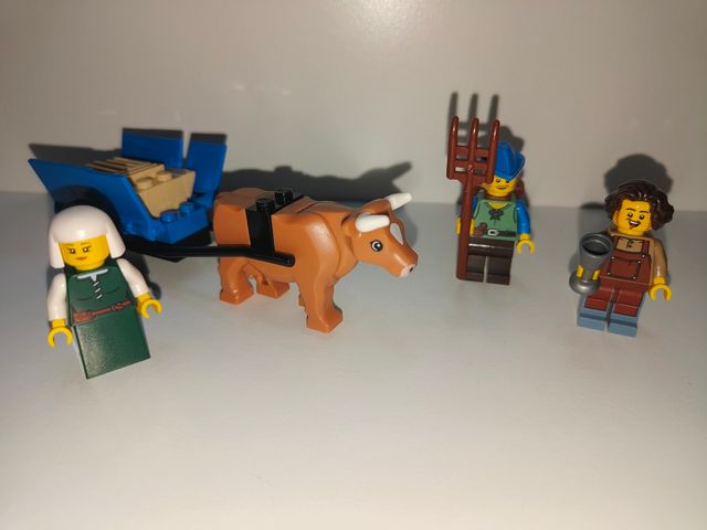 Carro y campesinos Lego Castle