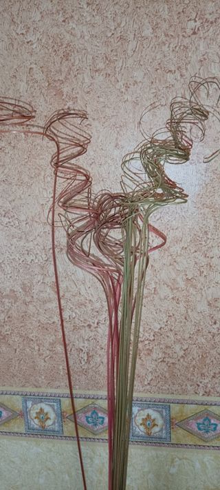 Jarrón verde de cristal