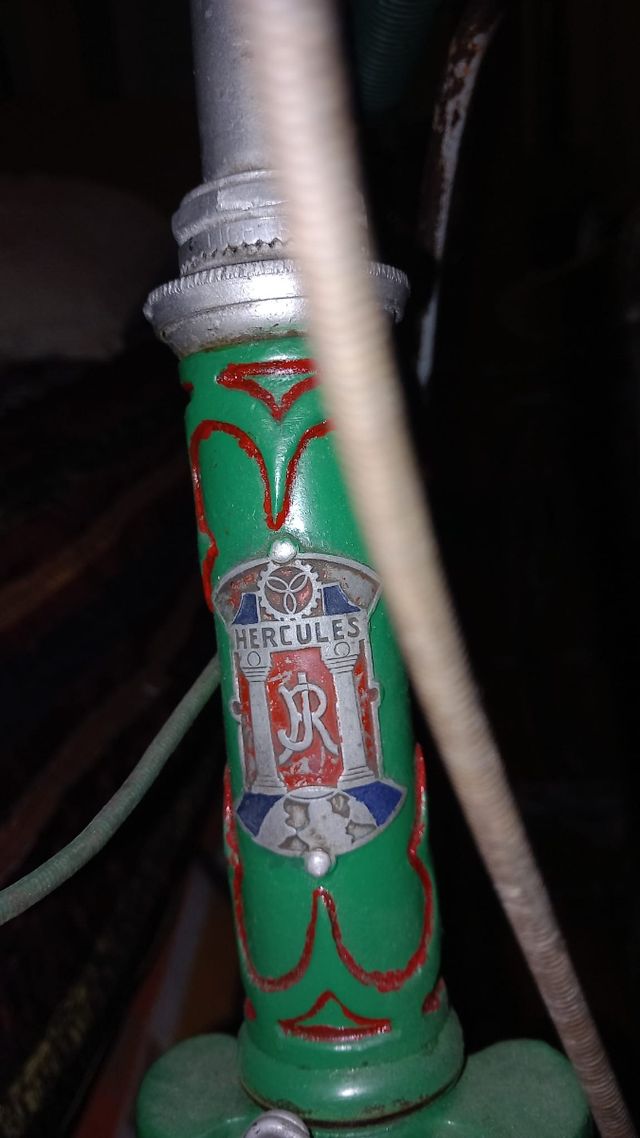 Bicicleta clásica verde