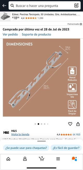 Percha H&S - Ahorra Espacio