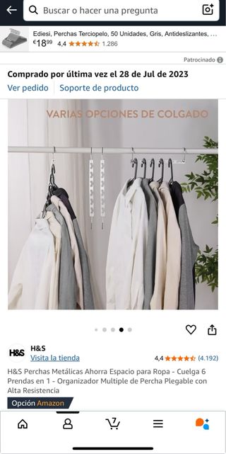 Percha H&S - Ahorra Espacio