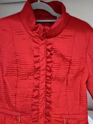 Cazadora roja Yera - Ajustada y elegante