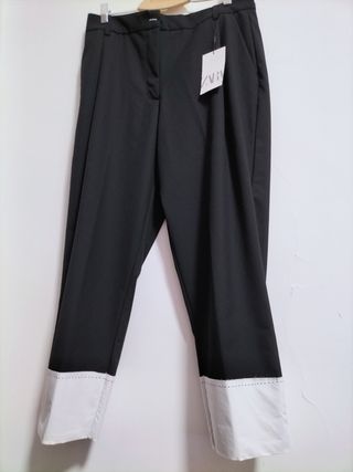Pantaloni Zara neri a 7/8
