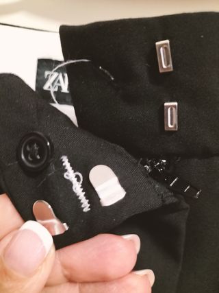 Pantaloni Zara neri a 7/8