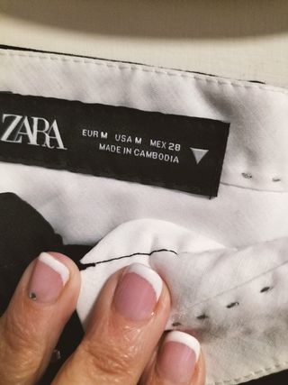 Pantaloni Zara neri a 7/8