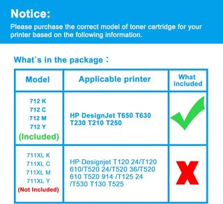 Tóner 712 712XL PARA HP DesignJet
