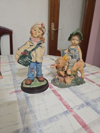 2 figuras decorativas escayola